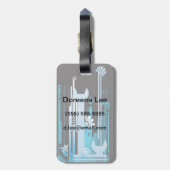 Technische halftone achtergrond 3 bagagelabel (Achterkant verticaal)