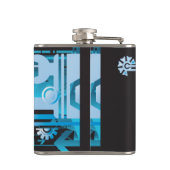 Technische halftone achtergrond 3 heupfles (Achterkant)