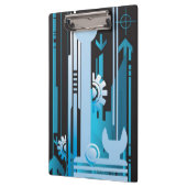 Technische halftone achtergrond 3 klembord (Links)