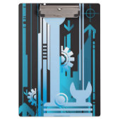 Technische halftone achtergrond 3 klembord (Voorkant)