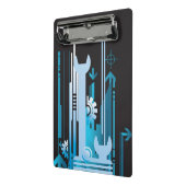 Technische halftone achtergrond 3 mini klembord (Angled2)