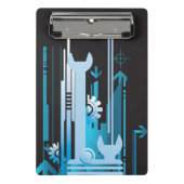 Technische halftone achtergrond 3 mini klembord (Voorkant)