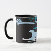 Technische halftone achtergrond 3 mok (Links)