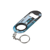 Technische halftone achtergrond 3 sleutelhanger flessenopener (Achterkant Gekanteld)