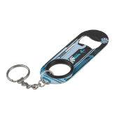 Technische halftone achtergrond 3 sleutelhanger flessenopener (Voorkant Gekanteld)