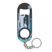 Technische halftone achtergrond 3 sleutelhanger flessenopener (Achterkant)