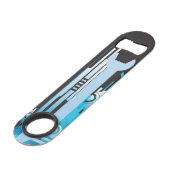 Technische halftone achtergrond 3 speed flessenopener (Achterkant Gekanteld)