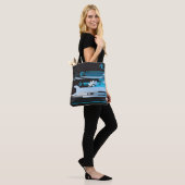 Technische halftone achtergrond 3 tote bag (Op model)