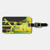 Technische halftone achtergrond 4 bagagelabel (Voorkant horizontaal)