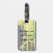 Technische halftone achtergrond 4 bagagelabel (Achterkant verticaal)