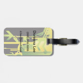 Technische halftone achtergrond 4 bagagelabel (Achterkant horizontaal)