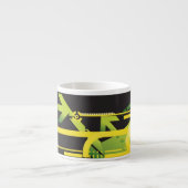 Technische halftone achtergrond 4 espresso kop (Voorkant)