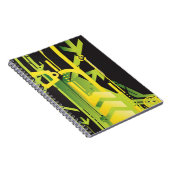 Technische halftone achtergrond 4 notitieboek (Rechterzijde)