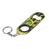 Technische halftone achtergrond 4 sleutelhanger flessenopener (Voorkant Gekanteld)