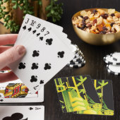 Technische halftone achtergrond 4 speelkaarten (Insitu)