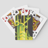 Technische halftone achtergrond 4 speelkaarten (Achterkant)