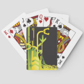 Technische halftone achtergrond 4 speelkaarten (Achterkant)