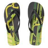 Technische halftone achtergrond 4 teenslippers (Voetbed)