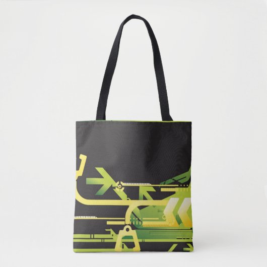 Technische halftone achtergrond 4 tote bag (Voorkant)