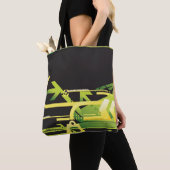 Technische halftone achtergrond 4 tote bag (Dichtbij)