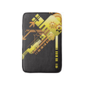 Technische halftone achtergrond 5 badmat (Voorkant Verticaal)