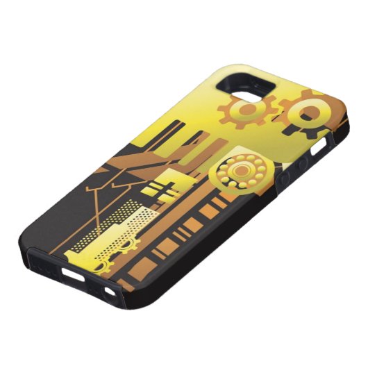 Technische halftone achtergrond 5 Case-Mate iPhone case (Onderkant)