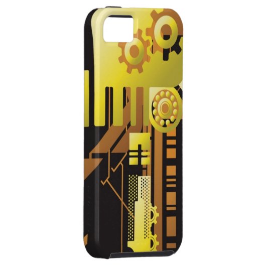 Technische halftone achtergrond 5 Case-Mate iPhone case (Back/Rechts)