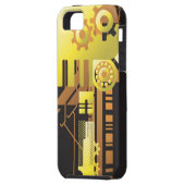 Technische halftone achtergrond 5 Case-Mate iPhone case (Achterkant Links)