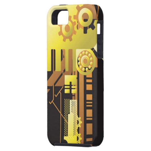 Technische halftone achtergrond 5 Case-Mate iPhone case (Achterkant Links)