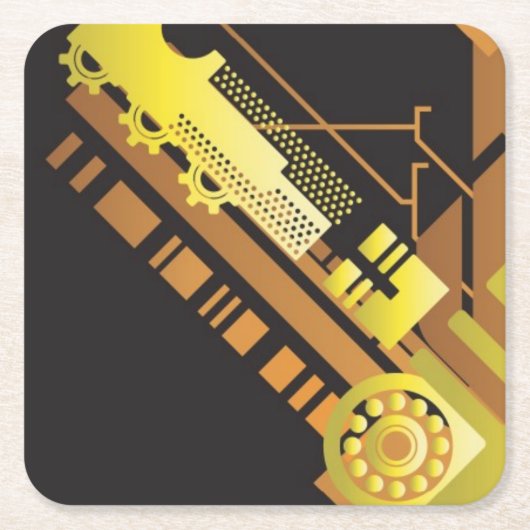 Technische halftone achtergrond 5 kartonnen onderzetters (Voorkant)