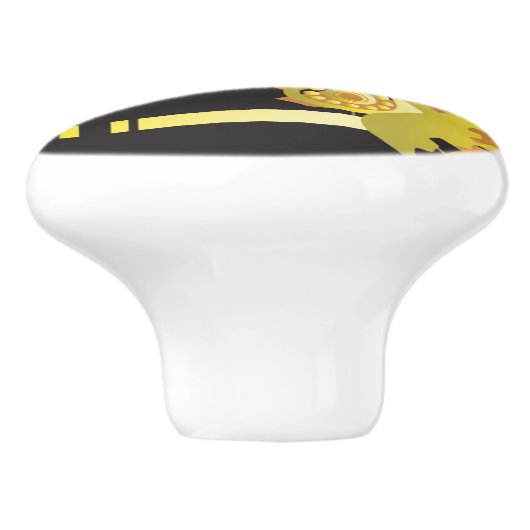 Technische halftone achtergrond 5 keramische knop (Zijkant)