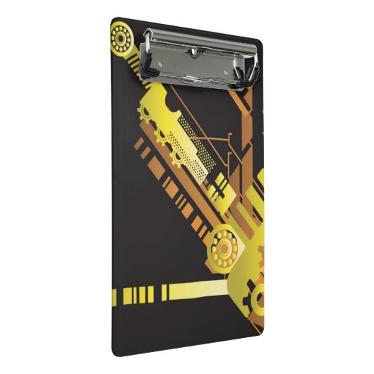 Technische halftone achtergrond 5 mini klembord (Schuin)