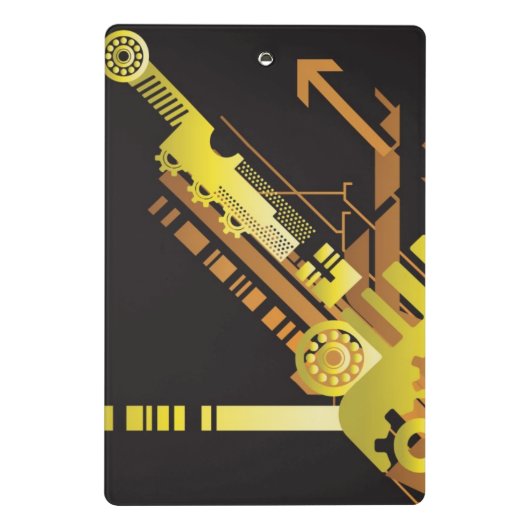 Technische halftone achtergrond 5 mini klembord (Achterkant)