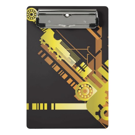 Technische halftone achtergrond 5 mini klembord (Voorkant)