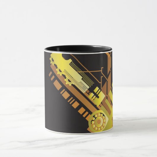 Technische halftone achtergrond 5 mok (Midden)