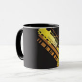 Technische halftone achtergrond 5 mok (Voorkant links)