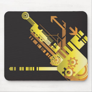 Technische halftone achtergrond 5 muismat