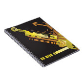 Technische halftone achtergrond 5 notitieboek (Rechterzijde)