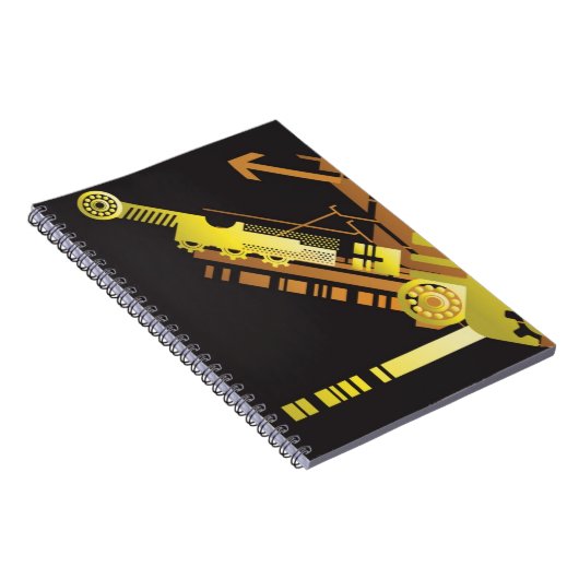 Technische halftone achtergrond 5 notitieboek (Rechterzijde)