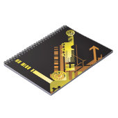 Technische halftone achtergrond 5 notitieboek (Linkerzijde)