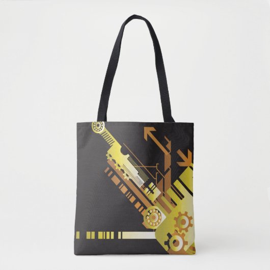 Technische halftone achtergrond 5 tote bag (Voorkant)