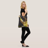 Technische halftone achtergrond 5 tote bag (Op model)