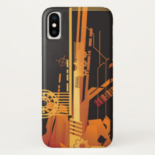 Technische halftone achtergrond 6 iPhone x hoesje