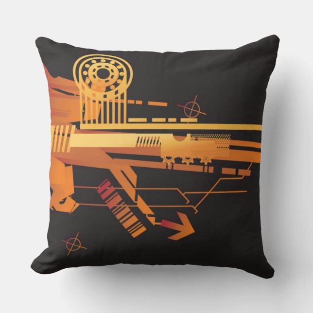 Technische halftone achtergrond 6 kussen (Voorkant)