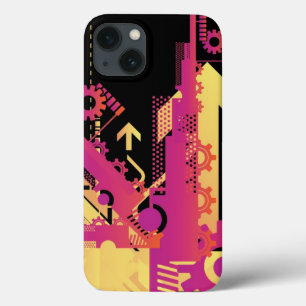 Technische halftone achtergrond 7 Case-Mate iPhone case