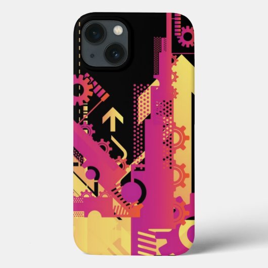 Technische halftone achtergrond 7 Case-Mate iPhone case (Achterkant)