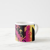 Technische halftone achtergrond 7 espresso kop (Voorkant rechts)