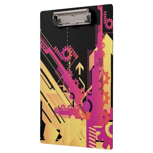 Technische halftone achtergrond 7 klembord (Links)