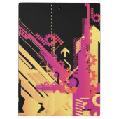 Technische halftone achtergrond 7 klembord (Achterkant)