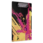 Technische halftone achtergrond 7 klembord (Rechts)